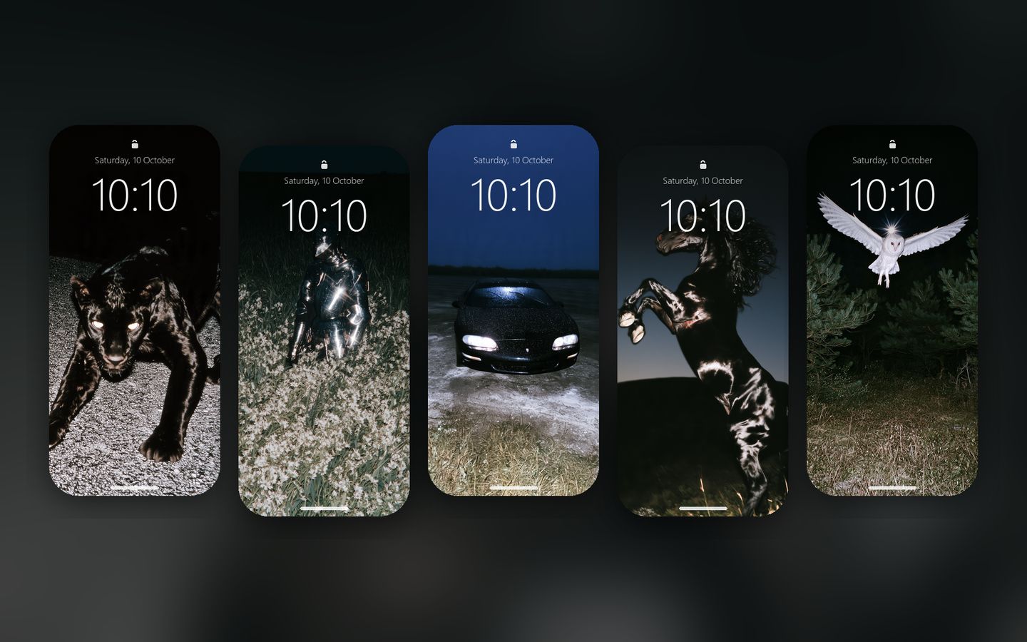 Pack de fonds d’écran Flash sur cinq écrans de verrouillage de téléphone